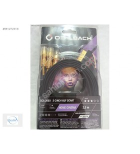 Oehlbach 22379 3xRCA kablo Scart 2mt